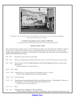 Understanding Religion in American History