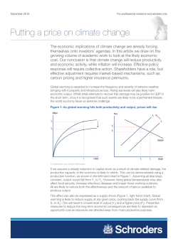 Putting a price on climate change