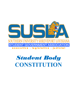 SGA Constitution