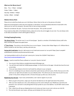 Medical Library FAQ s