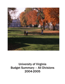 2004-2005 Budget Summary