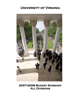 2007-2008 Budget Summary