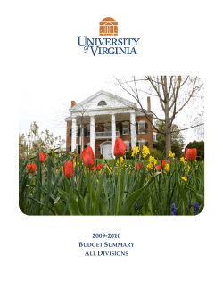 2009-2010 Budget Summary