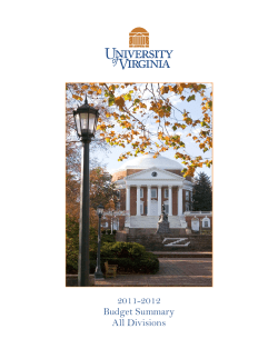 2011-2012 Budget Summary