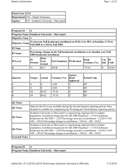 Quarterly Information - 2004