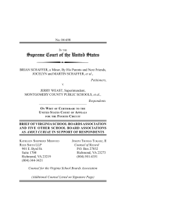 Brief for the Virginia School Boards Association, et al