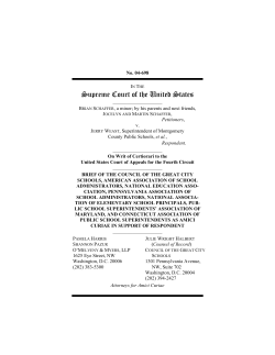Brief for the Council of Great City Schools, et al