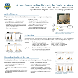 A Low-Power Active Gateway for Web Services