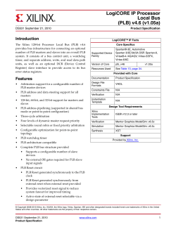 MicroBlaze Processor Local Bus v4.6