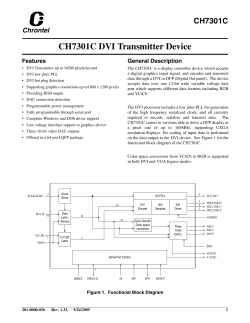 CH7301C DVI Transmitter Device