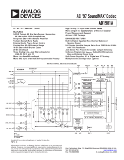 AD1981A Audio Codec