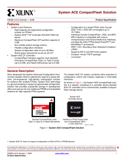 System ACE CompactFlash Solution