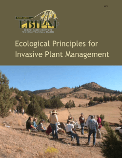 EBIPM: Ecological principles for invasive plant management