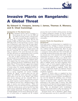 Invasive plants on rangelands: A global threat