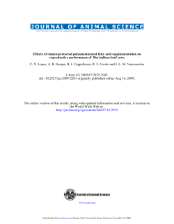 Effects of ruman-protected polyunsaturated fatty acid supplementation on reproductive performance of Bos indicus beef cows