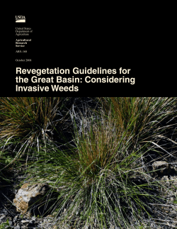 Revegetation Guidelines for the Great Basin: Considering Invasive Weeds