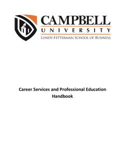 Career Center Handbook