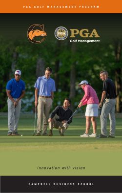 PGA Golf Management