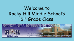 6th Grade Orientation Information