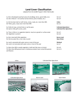 Land Cover Classification Key