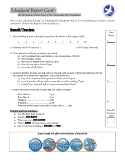 CBF's Schoolyard Report Card