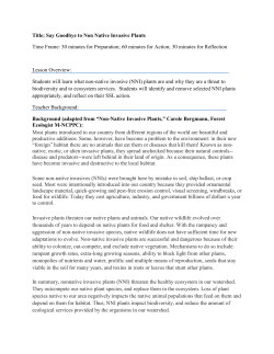 Say Goodbye to Non Native Invasive Plants