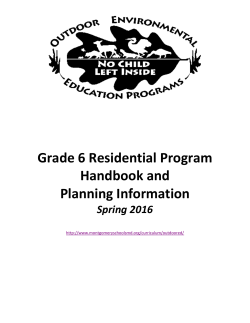 Planning Handbook 2015-2016