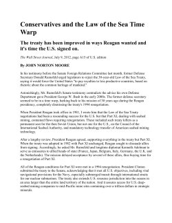 Moore response to Rumsfeld's anti-Law of the Sea testimony