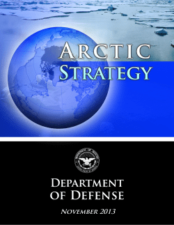 Dept of Defense Arctic Strategy 2013