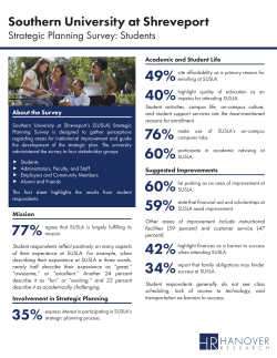 Strategic Planning Survey (Students)