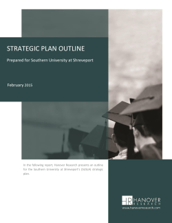 Strategic Plan Outline