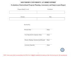2011-12 (Report) Evaluation for Instructional Program Planning, Assessment, and Evaluation Form *New