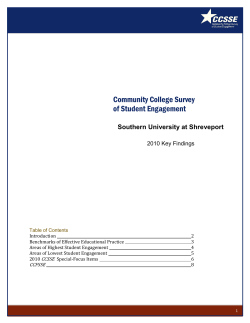 2010 Key Findings - SUSLA
