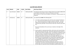Law GDL Resit Titles and Information 2015/16 [PDF 259.60KB]