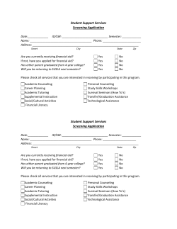 Screening Application