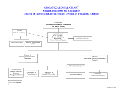 Org Chart - Division of University Relations and Institutional Advancement