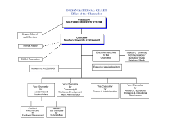 Org Chart - Office of the Chancellor