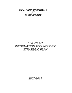 Strategic Plan - Information Technology