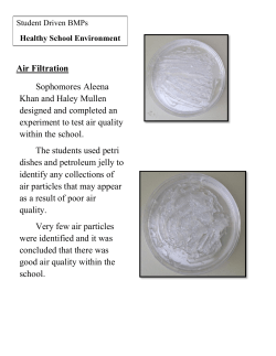 Students test air quality for particulate matter