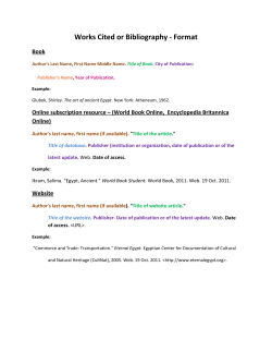 Click here to double check your bibliography or works cited format