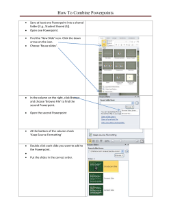 How To Combine Powerpoints