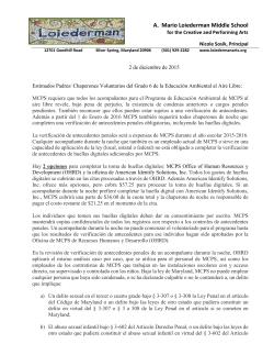 Fingerprinting Memo for Outdoor Ed. - Spanish