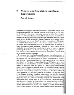 Models and simulations in brain experiments