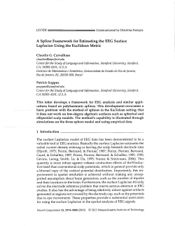 A spline framework for estimating the EEG surface Laplacian using the Euclidean metric