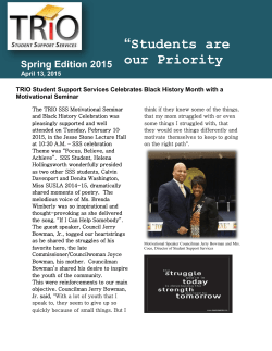 Spring 2015 Newsletter