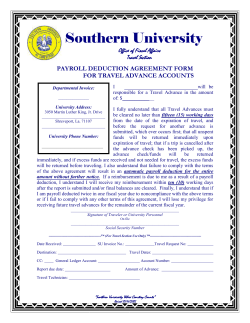 Payroll Deductions Form