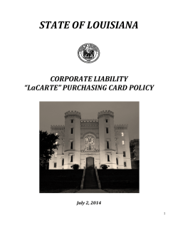 Corporate Liability "LaCarte" Purchasing Card Policy .PDF
