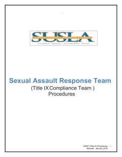 Click this link for SART Procedures