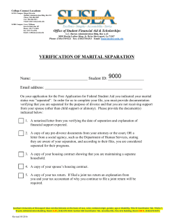 Marital Separation Form