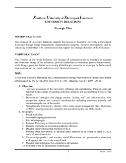 Division of Institutional Advancement and University Relations